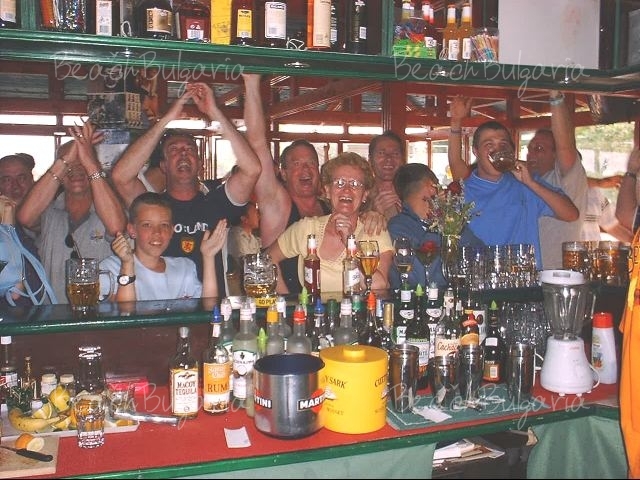 The Happy Duck Cocktail Bar And Cafe In Sunny Beach Bulgaria